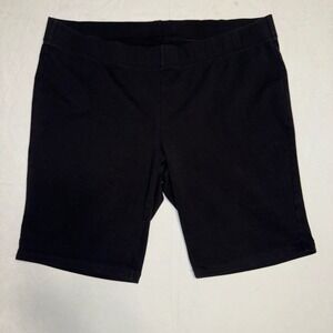 Livi Active Black Bike Shorts Plus Size 22/24 Stretch Casual Athletic Gym